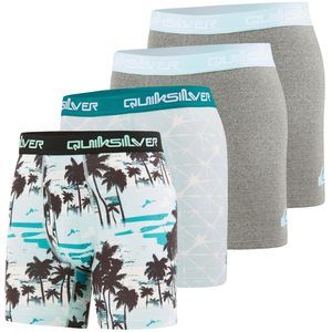 NEW Quiksilver Mens Underwear 4 Pack Boxers for Men Supersoft Brushed Polyester